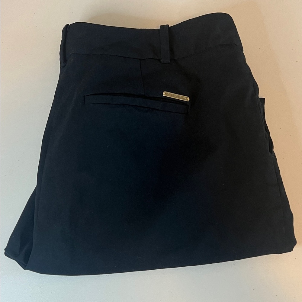 Michael Kors Black Straight Leg Dress/Casual Pants Size 14W